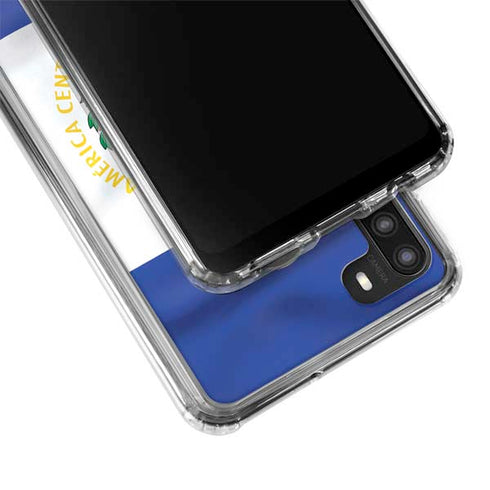 El Salvador Flag Galaxy A21 Clear Case